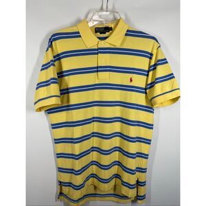 Polo by Ralph Lauren Men’s cotton striped polo style shirt size medium